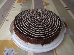 Bezlepkový čokoládový dort s pavučinou